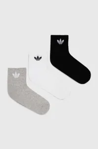 Ponožky adidas Originals 3-pak biela farba, IJ5612