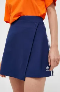 Sukňa adidas Originals tmavomodrá farba, mini, áčkový strih #9079870