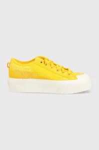 Tenisky adidas Originals Nizza Platform dámske, žltá farba