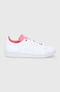 Topánky adidas Originals Stan Smith FY5465 biela farba, na plochom podpätku