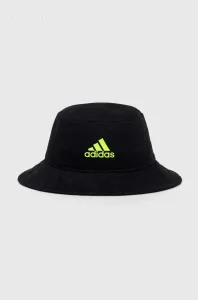 Detský bavlnený klobúk adidas Performance čierna farba, bavlnený