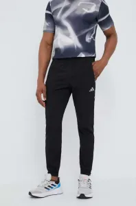 Bežecké nohavice adidas Performance čierna farba, jednofarebné
