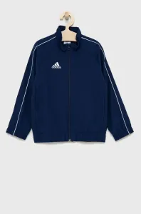 adidas CORE18 PRE JKTY Chlapčenská futbalová bunda, tmavo modrá, veľkosť
