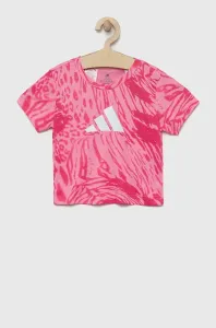 Detské tričko adidas Performance ružová farba #4244490