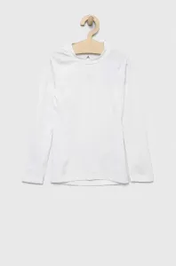 Detské tričko s dlhým rukávom adidas Performance TF LS TEE Y biela farba, jednofarebné #8691964