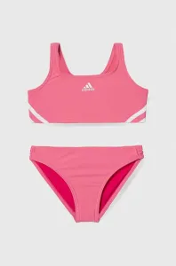 Dvojdielne detské plavky adidas Performance ružová farba #8744317