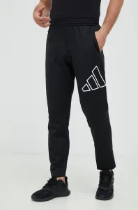 Tréningové nohavice adidas Performance Training Icon pánske, čierna farba, s potlačou #6530808