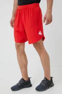 Tréningové šortky adidas Performance Designed For Training HC4242 pánske, červená farba,