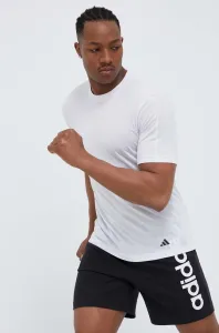 Tréningové tričko adidas Performance Base biela farba, jednofarebné #9021758