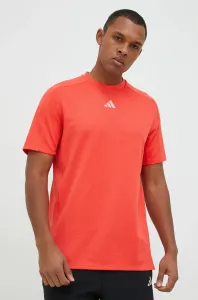 Tréningové tričko adidas Performance Entry červená farba, jednofarebné