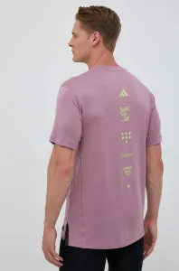 Tréningové tričko adidas Performance ružová farba, s potlačou #8741753