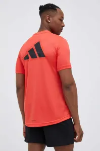 Tréningové tričko adidas Performance Workout Base červená farba, s potlačou #8835169