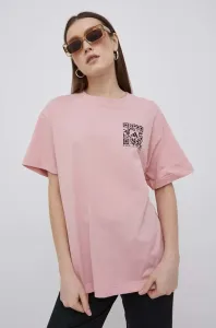 Bavlnené tričko adidas Performance X Karlie Kloss HB1444 ružová farba, #7388483