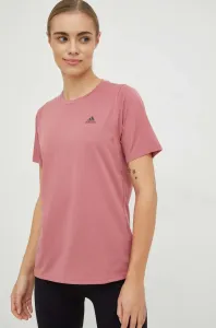 Bežecké tričko adidas Performance Run Icons ružová farba #4245550