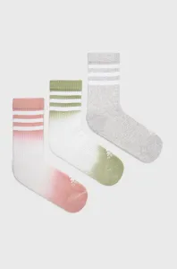 Ponožky adidas Performance HC4349 (3-pak) dámske, šedá farba #9071826
