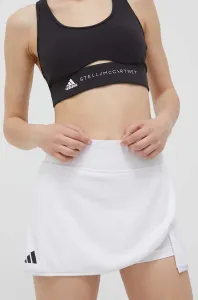 Športová sukňa adidas Performance Club biela farba, mini, rovný strih, HS1455