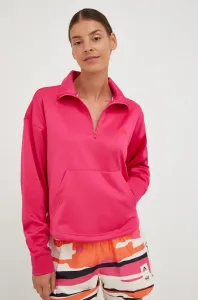 Tréningová mikina adidas Performance dámska, ružová farba, jednofarebná #9021030