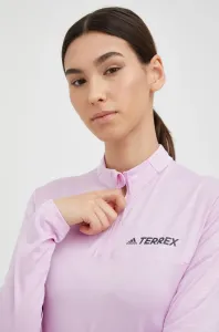 Športové tričko s dlhým rukávom adidas TERREX Multi dámske, ružová farba, #8675628