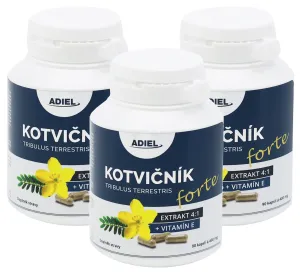 Adiel Kotvičník + vitamin E forte bylinné kapsuly na podporu hormonálnej rovnováhy 90 cps