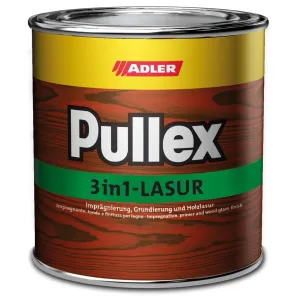 ADLER PULLEX 3in1-LASUR - Olejová lazúra s impregnáciou a ochranou voči škodcom na drevenice kastanie - gaštan (pullex) 0,75 L
