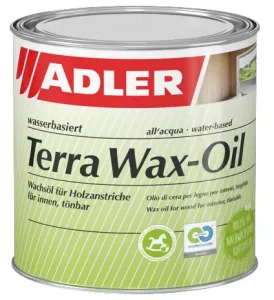 ADLER TERRA WAX-OIL - Ekologický voskový olej na drevo v interiéri ST 08/4 - grosser feuerfalter 2,5 L
