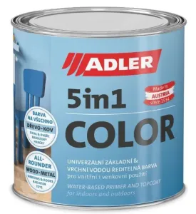 ADLER 5in1-COLOR - Univerzálna vodou riediteľná farba (zákazkové miešanie) RAL 1006 - kukuričná žltá 0,75 L