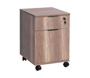 Adore Furniture Kancelárský kontajner 61x41 cm hnedá