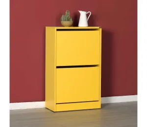 Adore Furniture Skrinka na topánky 84x51 cm žltá