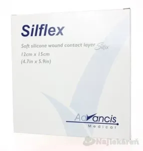 Silflex krytie na rany nepriľnavé 12x15cm 10ks
