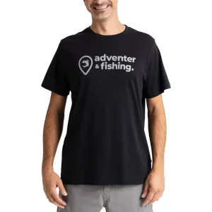 ADVENTER & FISHING COTTON SHIRT Pánske tričko, čierna, veľkosť #380306