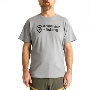 ADVENTER & FISHING COTTON SHIRT Pánske tričko, sivá, veľkosť #380304