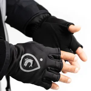 ADVENTER & FISHING WARMED GLOVES Pánske zateplené rukavice, čierna, veľkosť #380393