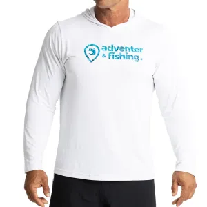 ADVENTER & FISHING UV HOODED Pánske funkčné hooded UV tričko, biela, veľkosť #5708091