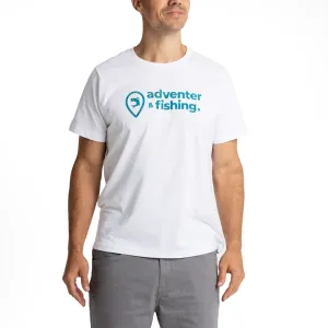 ADVENTER & FISHING COTTON SHIRT Pánske tričko, biela, veľkosť