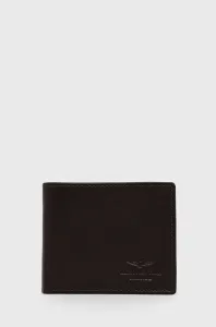Kožená peňaženka Aeronautica Militare pánsky, hnedá farba #4419925