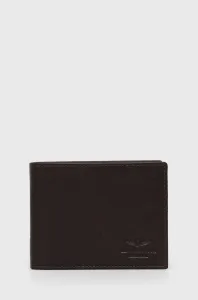 Kožená peňaženka Aeronautica Militare pánsky, hnedá farba #2570379