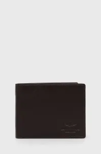 Kožená peňaženka Aeronautica Militare pánsky, hnedá farba #5673219