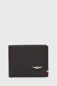 Kožená peňaženka Aeronautica Militare pánsky, hnedá farba #2570372