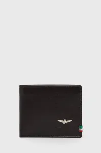 Kožená peňaženka Aeronautica Militare pánsky, hnedá farba #2570373