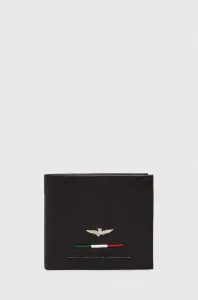 Kožená peňaženka Aeronautica Militare pánsky, hnedá farba #8469020