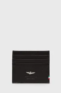 Kožené puzdro na karty Aeronautica Militare pánsky, hnedá farba #6362104