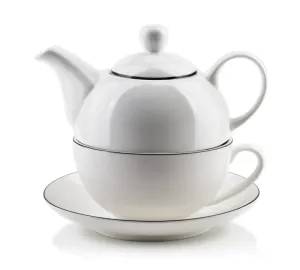 Čajník so šálkou čaju pre jednu osobu Laury white