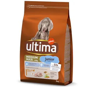 Ultima Medium / Maxi Junior Chicken - výhodné balenie: 2 x 3 kg