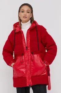 Páperová bunda After Label červená farba, zimná #190343