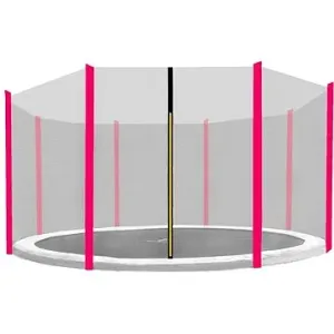 Aga Ochranná sieť 366 cm na 8 tyčí Black net/Pink