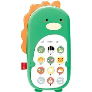 Aga4Kids Detský telefón Dinosaurus, zelený #8646478