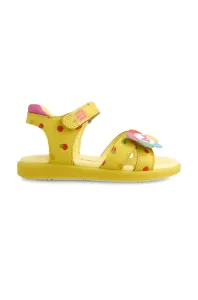 Detské kožené sandále Agatha Ruiz de la Prada žltá farba #214768