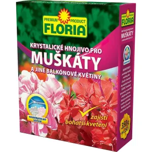 FLORIA Kryštalické hnojivo na muškáty a iné balkónové kvetiny 350 g