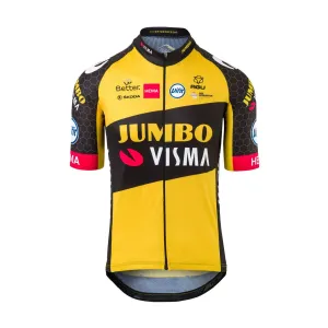 AGU Cyklistický dres s krátkym rukávom - JUMBO-VISMA 2021 - čierna/žltá #2745911