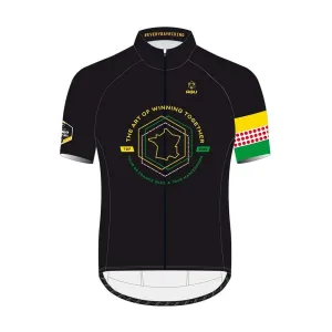 AGU Cyklistický dres s krátkym rukávom - JUMBO-VISMA 2022 - čierna #2747664